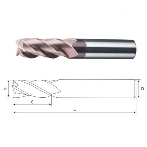 畦田达 QTD 高硬立铣刀 4F